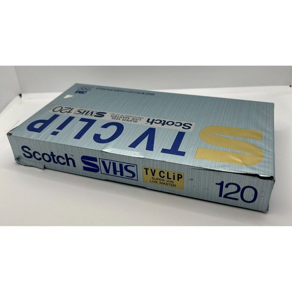 New Sealed Rare Scotch Japan TV Clip Blank Video Cassette Tape VHS 120‎ - Picture 3 of 3